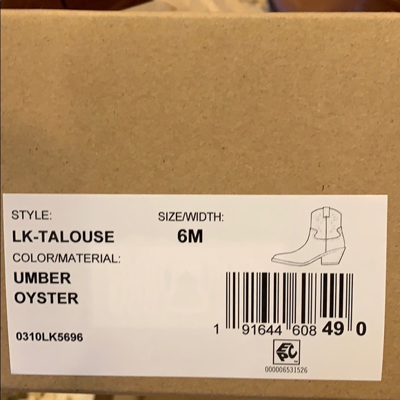 Lucky Talouse Western Leather Bootie - Picture 5 of 5